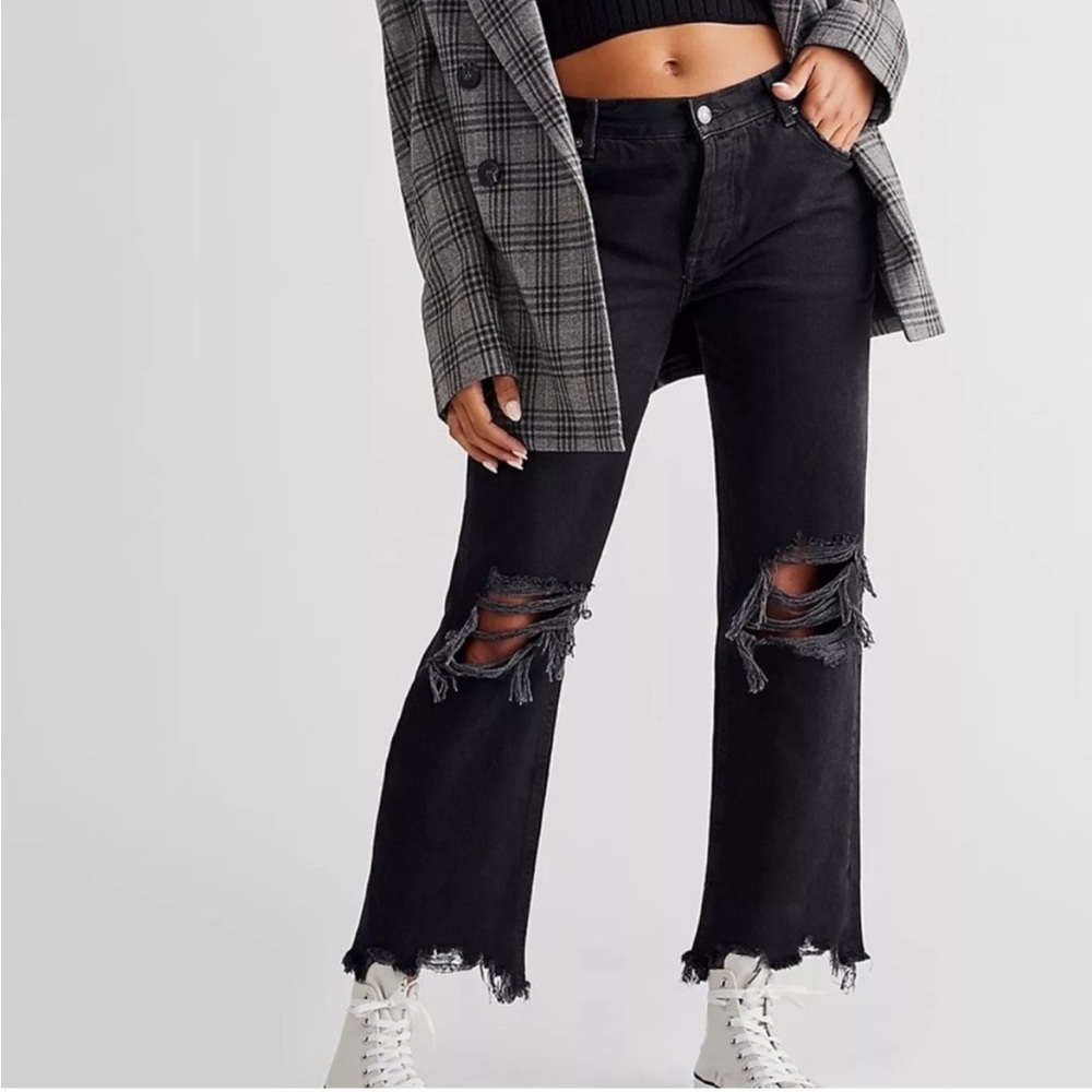 Free People Black Jeans